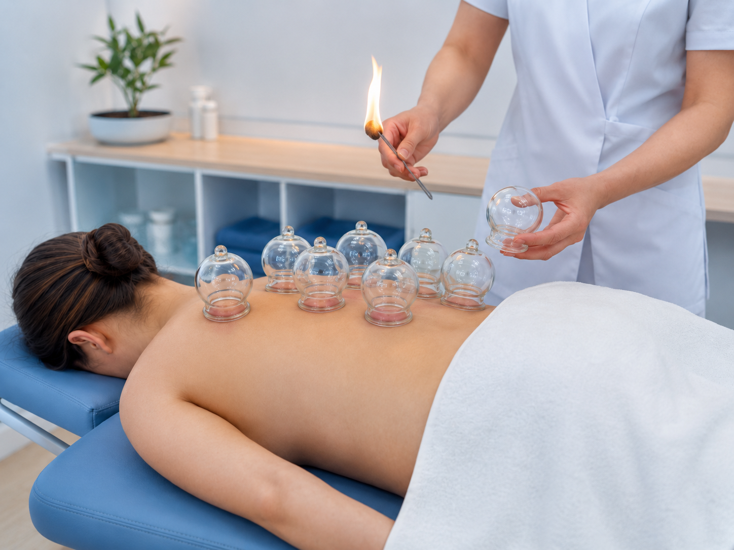 Ventouses par le feu — Jonction Santé, physiothérapie à Genève